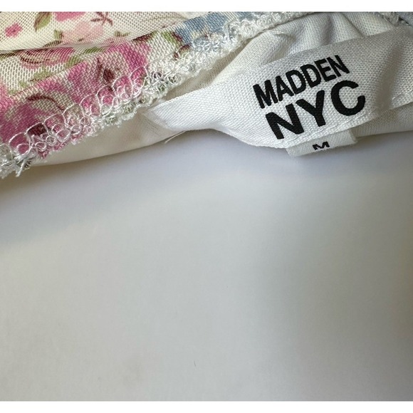 Madden NYC Sweetheart Cut-Out Bodycon Ruched Dress Floral Country Western Size M - Picture 7 of 8